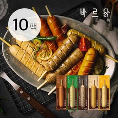 바르닭 닭가슴살 후랑크 꼬치 5종, 2세트, 70g