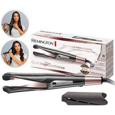 Remington 미니고데기 무선 봉 물결레밍튼 컬 스트레이트 헤어 드라이어 3개의 스타일링 노즐 원뿔형 컬링 스타일링 노즐 디퓨저 직선화를 45mm 원형 브러시-59374, 01.헤어 스트레이트 너 2in1, 단일옵션