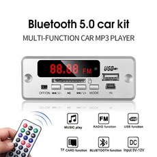 블루투스 V5.0 MP3 플레이어 스테레오 무선 수신기 5 볼트 12 볼트 Mp3 디코더 보드 자동차 FM 라디오 모듈, 01 With Bluetooth_01 CHINA