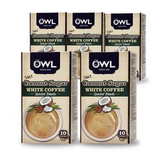 OWL 코코넛 화이트 커피, 20g, 10개입, 5개