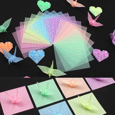 쇼핑킥 야광 학종이 70매 7X7cm 종이접기 색종이 종이학접기 종이학종이, 70장, 상세페이지 참조