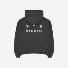 아이앱 스튜디오 피그먼트 후드 & 색 블랙 IAB Studio Pigment Hoodie & Sack Black