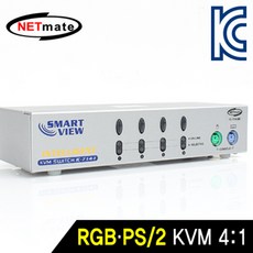 야무샵 넷메이트 RGB KVM 41 스위치(PS 2) 모니터스위치