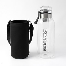휴대용 유리 티보틀 파우치 세트 차물병 1.4L 실버+그릿커머스Shop, 빠른배송, 1개