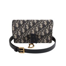 [디올] [빈티지] S5619CTZQ 오블리크 새들 벨트백 인보이스 33303K 1 1307529 60161710