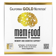캘리포니아골드뉴트리션 MEM Food 60팩 팩당 8.5g, 60개, 1.5L