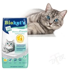 TL 바이오캣츠 비앙코 후레쉬 봄향기 10L 화이트클레이 가는모래, 1개