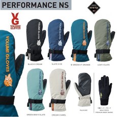 스키 보드 장갑 VOLUME 볼륨 GLOVES PERFORMANCE MITT NS GORE-TEX 고어텍스 퍼포먼스 미트 이너 포함 x 2024 스노우보드그 로브방수그 로브23-2, L