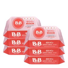 비앤비 세탁비누 얼룩제거세탁용 로즈마리(200g), 6개