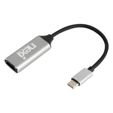 넥시 USB C타입 to HDMI 변환 컨버터 젠더 스마트폰 맥북 노트북 호환, C타입 컨버터