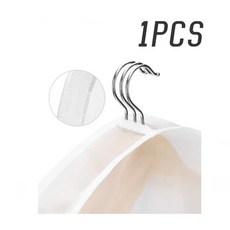 행거덮개 먼지 키트 PEVA 걸이식 홈 반신 슬리브 의류 커버 투명 코트 세트 포켓, 1PCS, 1개, 1개입