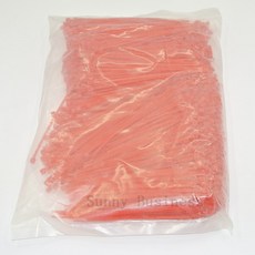 1000 pcs 4 인치 100mm x 2mm 레드 케이블 와이어 지퍼 타이 자기 잠금 나일론 케이블 타이, 단일옵션선택개