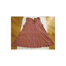 124406 앤트로폴로지 Meadow Rue Lace 넥타이-Neck Tank Top Prune 스몰 068 Auth.