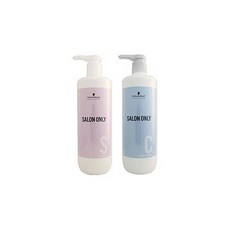 일본직발송 6. 슈워츠코프(SCHWARZKOPF) 슈왈츠코프 살롱 온리 샴푸 1000ML + 컨디셔너 1000G 세트 (펌프, One Size, 1개