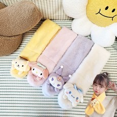 산리오 목도리 머플러 밍크털 캐릭터 목도리 넥워머