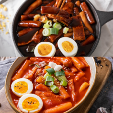 일편떡심 옛날 즉석 빨강 국물떡볶이 짜장떡볶이 3팩, 베베짜장(유아용_맵지않아요)*3팩, 짜장떡, 3개, 300g - 떡심