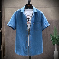 남자여름청셔츠셋업