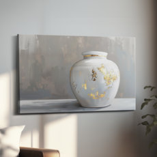 아트앤코 돈 들어오는 달항아리 캔버스 그림 75x50cm 풍수지리 인테리어 대형 액자, AT3161 달항아리 금상도예