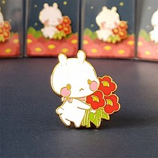 아트박스/디자인팬트리 동백꽃 송송이 배지