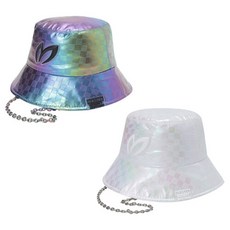 [마스터바니] 골프 KQF 421B3CP655_BK 블랙 여성 체인 글로스 버킷햇 2종 택, 색상:02_421B3CP655_WH / 사이즈:057