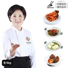 이종임의 별미 김치 4종 6kg(알타리2kg+열무김치1.5kg+동치미1.5kg+파김치1kg), 상세 설명 참조, 단일옵션