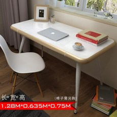 아이폰 책상 애플 컴퓨터 공부 거실테이블 서랍형테이블, 흰색 유리 + 금색 (확대)