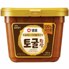 샘표 자연 발효 숙성 토굴 된장, 1개, 900g