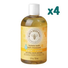 Burts Bees 베이비비 버블바쓰 오리지날 350ml x4팩 Baby Bee Bubble Bath, 옵션없음, 옵션없음