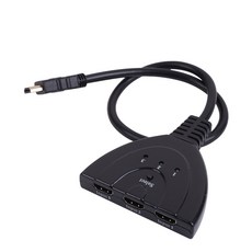 HDMI 선택기 3:1 케이블형 스위치 HDCP TV 모니터 영상 셀렉터 BS113, 1개