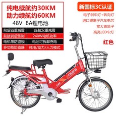 2인용 가벼운 전기 자전거 가성비 부릉이, 충전8A배터리30km