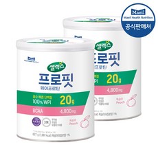 셀렉스 프로핏 웨이프로틴 파우더 복숭아, 2개, 627g