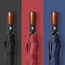 카쿰 튼튼한 명품 원목 3단 자동우산 태풍 골프 킹스맨 스타벅스 양산