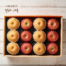 [가락마캣]프리미엄팩 사과.배 5.5kg(사과6입 배6입) +보자기, 1