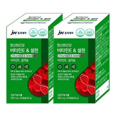JW중외제약 항산화건강 비타민E & 셀렌 60정, 2개