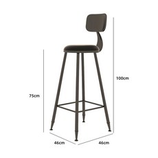 책상 적풍 데스크 모던 테이블 아메리카노 원목 매장 카페 홈바 원탁 밀크티 바텐, 3 싱글 의자 원형 쿠셔닝 바 의자 리플릿은 고객센터, 1개