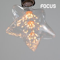 포커스 FOCUS LED눈꽃 엘디자인램프 감성램프 카페램프 클래식램프 에디슨램프, STAR150-2w-전구색-E26, 1개