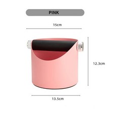 커피 원두 노트 박스 휴지통 찌꺼기 쓰레기통에스프레소 그라운드 버킷 커피 노크 박스 이동식 바 미끄럼, 04 Pink, 1개