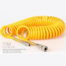10mm 카센터 세차장 꼬임없는 코일 에어호스 인테리어 목공 공기압 공사현장, 코일에어호스 10mm