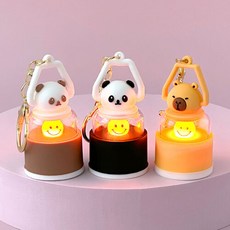 미니뽀짝 렌턴 키링 3종1세트, 1개