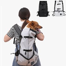 강아지 외출 배낭 XL 이동장 백팩 산책 가방 포대기, XL_블랙