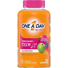 One A Day Teen for Her Multivitamin Gummies Gummy Multivitamins with Vitamin A C D E and Zinc fo