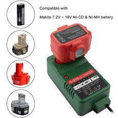 Makita 6010D 6261D 6226DWE 6270D 6270DWE 6271D 6271DWE 교체 충전기 7.2V 9.6V 12V 14.4V 18V 배터리 충전기, 01 EU, 한개옵션1, 1개