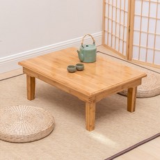 낮은 커피 테이블 자개상 나무 가정용 밥상 사각형, 80x60x47