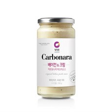 청정원 베이컨 앤 생크림 까르보나라 파스타 소스, 350g, 1개