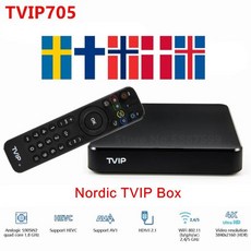 TVIP S-Box v.705 4K 울트라 HD 안드로이드 11 OS TV BOX 암로직 S905W2 2.4/5G 와이파이 H2.65 셋톱 박스 705 북유럽 원 미디어 플레이어, Eu 플러그_TVIP705, 1개
