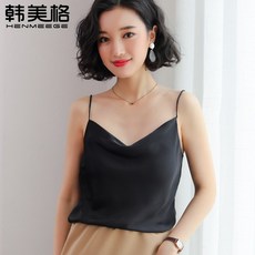 봄여름신화 블랙 나시 숏 수트 이너 티셔츠 섹시미 등