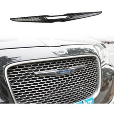 Crosselec 2015-2021 Chrysler 300 카본 앞 범퍼 그릴 그릴 커버 몰딩 트림, 1개