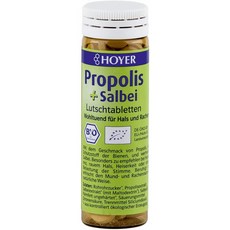 호야 프로폴리스 세이지 캔디 60정 (1개/3개/6개) Hoyer Propolis Sage Lozenges organic 30g, 1개