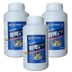 쥐약 퇴치 쥐싹젬 500g 1개 쥐잡는법 쥐약, 1개입, 3개