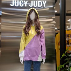 쥬시쥬디NC송파50%할인 컬러블록후드티셔츠JUTS226A